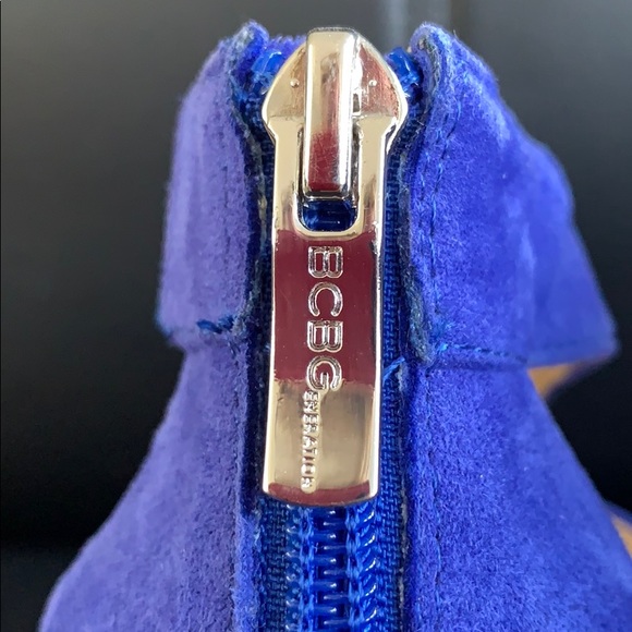 BCBG generation Blue Suede Sandals size 10M. NEW - Picture 5 of 6